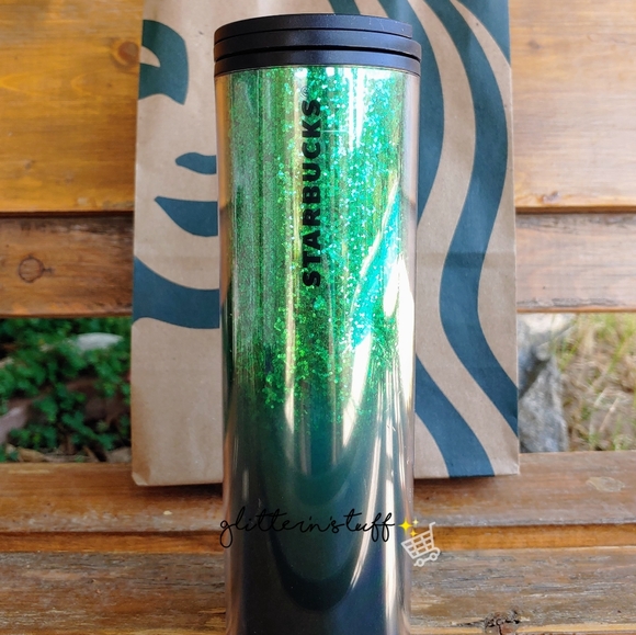 Starbucks Ombre Green  Glitter ✨ Tumbler - Picture 5 of 11